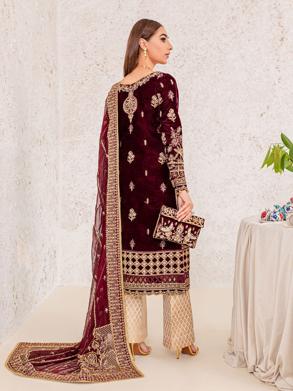 Aliyaa 02 || EMBROIDERED VELVET '22 || Gulaal in UK USA UAE online kapraye.com