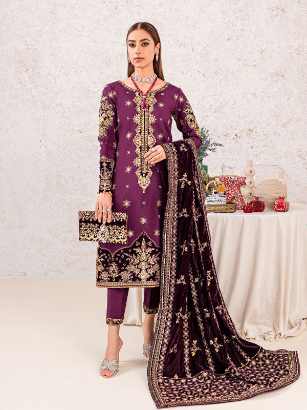 Veena 06 || EMBROIDERED VELVET '22 || Gulaal in UK USA UAE online kapraye.com